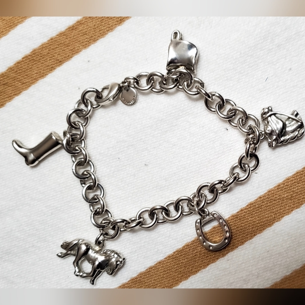 Equestrian Charm Bracelet Inspired by Tiffany (.925 Sterling Silver)